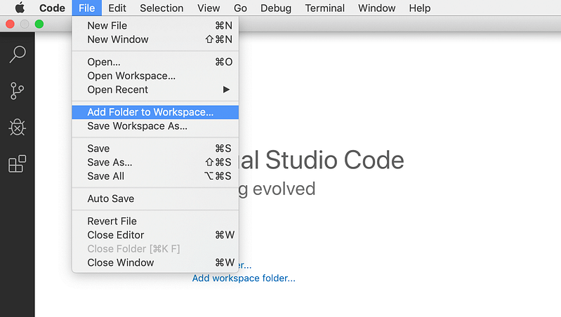 Add Folder to Workspace